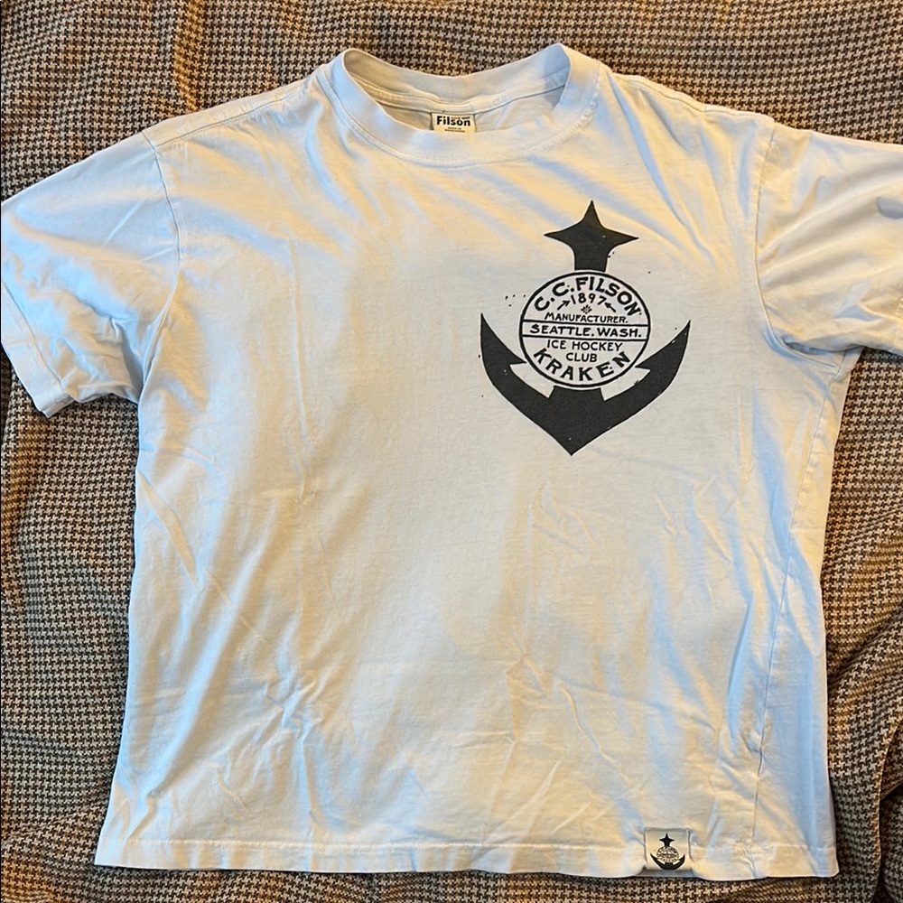Filson X Seattle Kraken NHL tee shirt exclusive collection